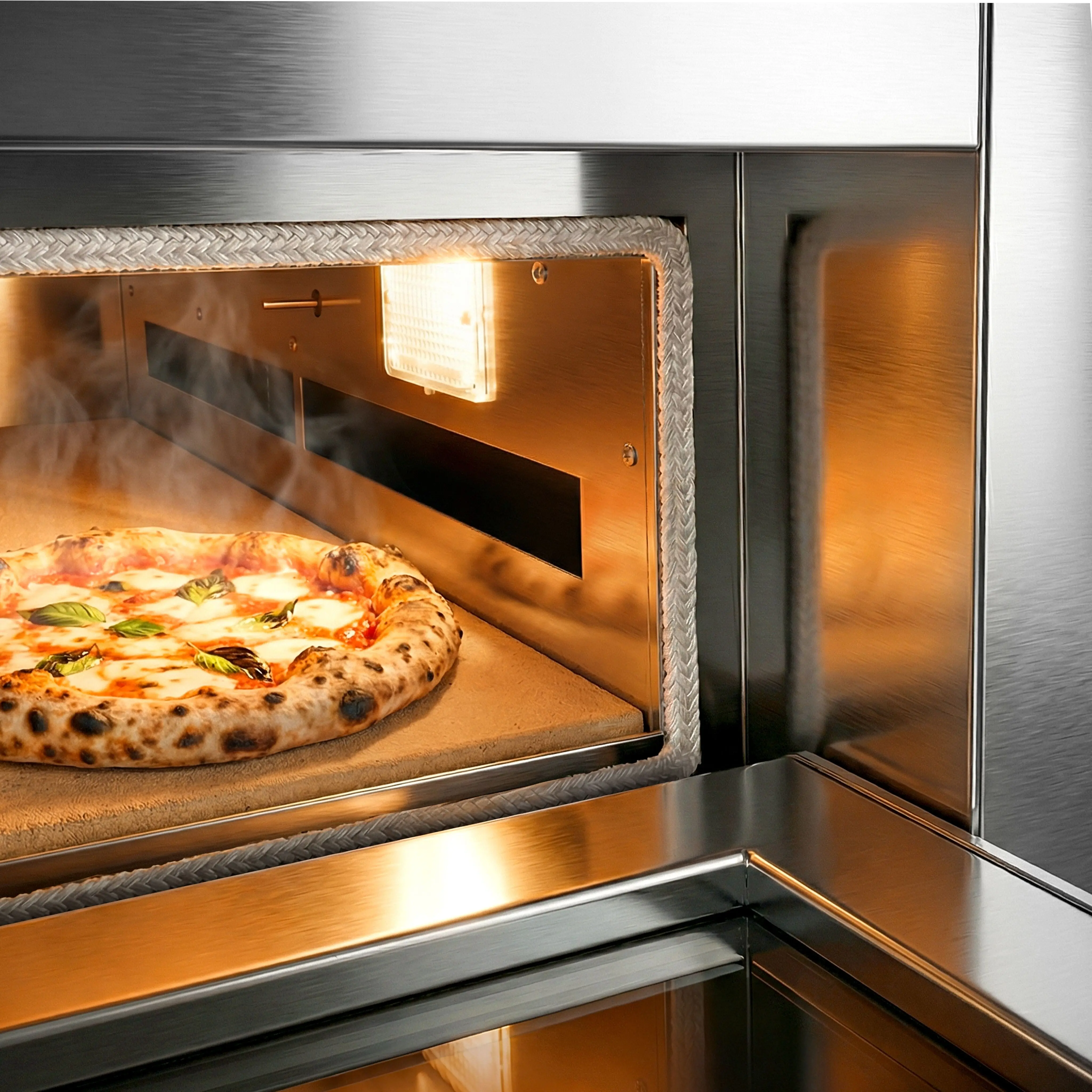 Печь для пиццы газовая GGM Gastro GPOE630DN (Inox/Black) - 6