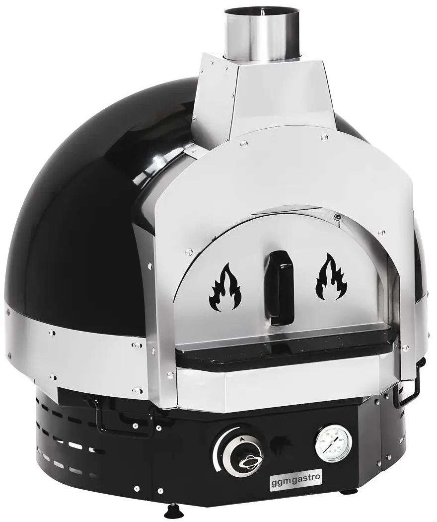 Печь для пиццы газовая GGM Gastro GPOUE7S (Black) - 4