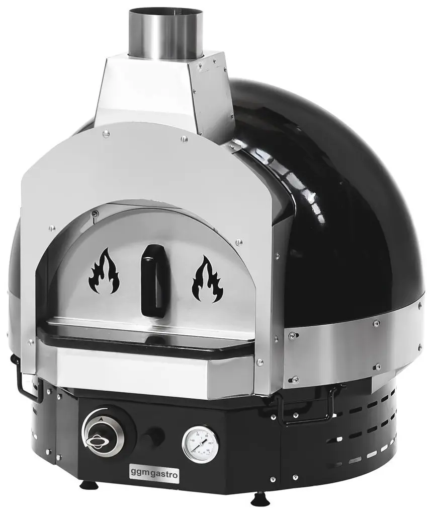 Печь для пиццы газовая GGM Gastro GPOUE7S (Black) - 6