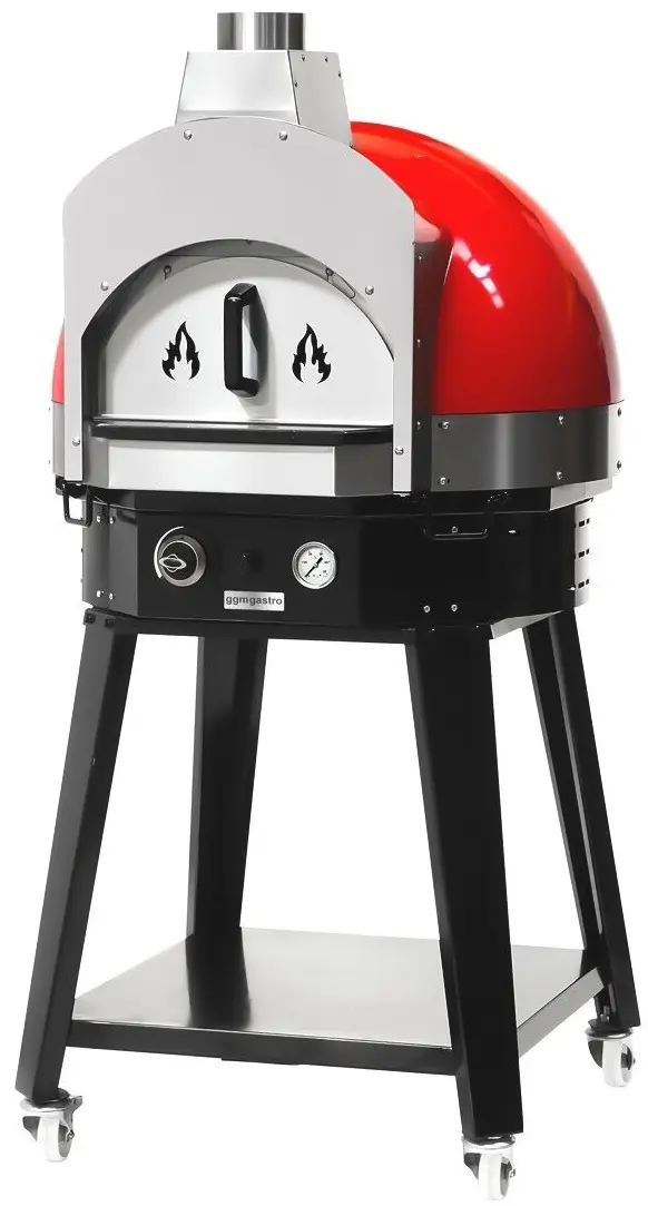 Печь для пиццы газовая GGM Gastro GPOUE8R (Red) - 3