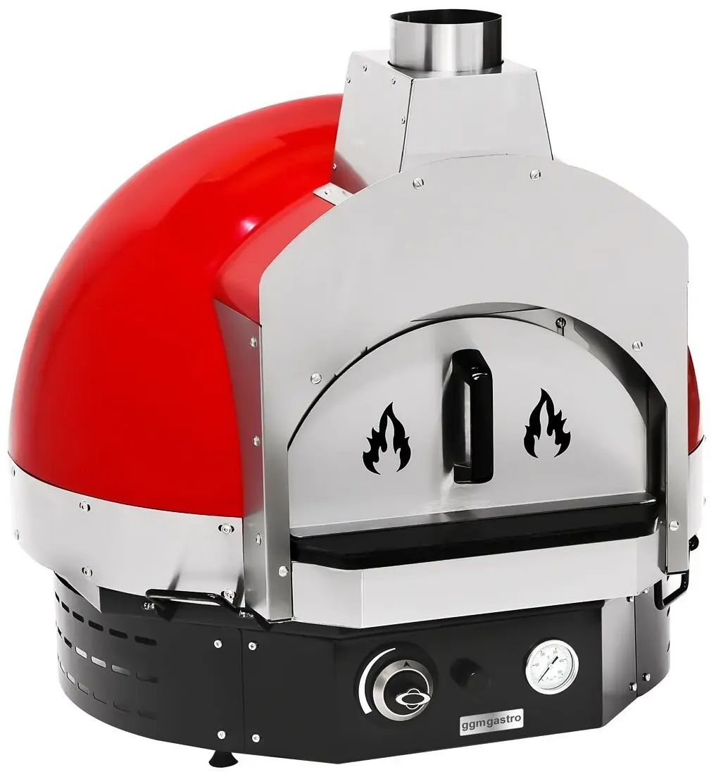 Печь для пиццы газовая GGM Gastro GPOUE8R (Red) - 4