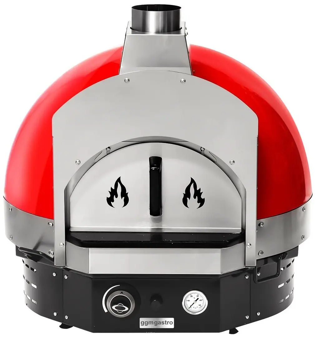 Печь для пиццы газовая GGM Gastro GPOUE8R (Red) - 5