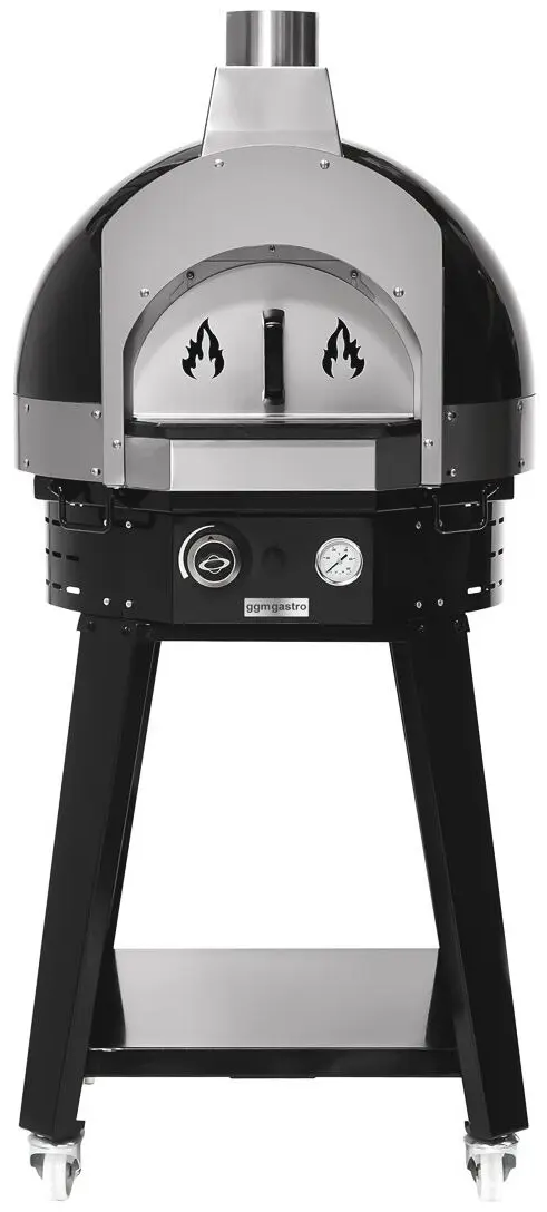 Печь для пиццы газовая GGM Gastro GPOUE8S (Black) - 2