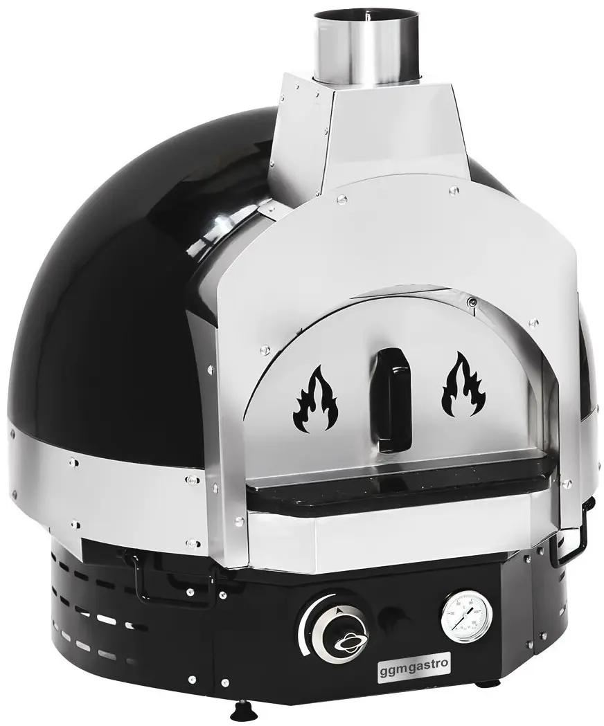 Печь для пиццы газовая GGM Gastro GPOUE8S (Black) - 4
