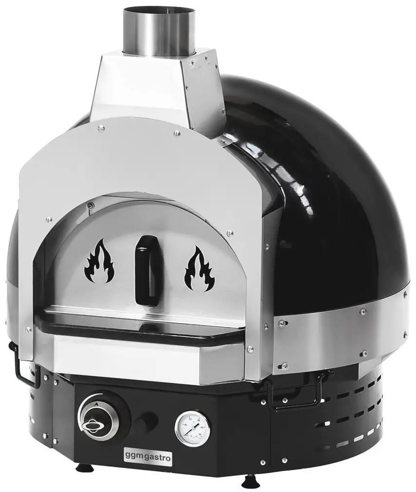 Печь для пиццы газовая GGM Gastro GPOUE8S (Black) - 6