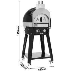 Печь для пиццы газовая GGM Gastro GPOUE8S (Black) Thumb