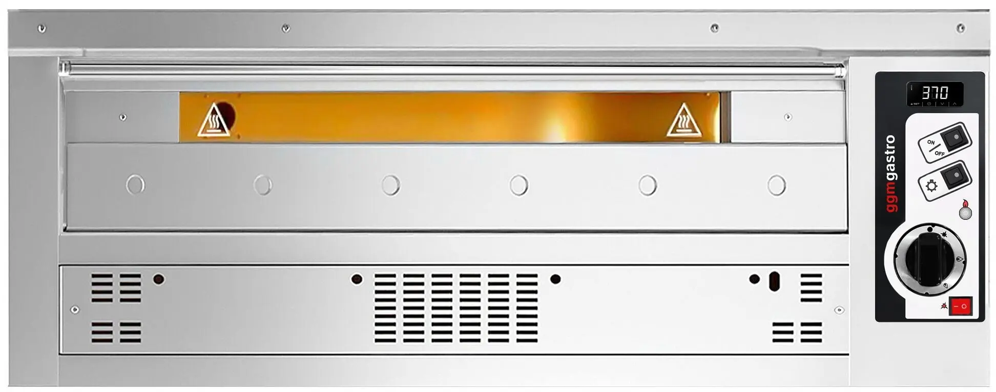 Cuptor pentru pizza pe gaz GGM Gastro PEZ630G#2 (Inox) - 2