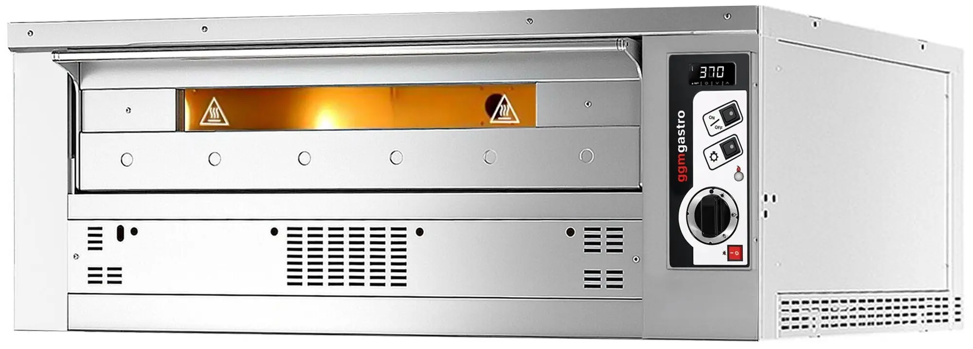 Cuptor pentru pizza pe gaz GGM Gastro PEZ630G#2 (Inox) - 3