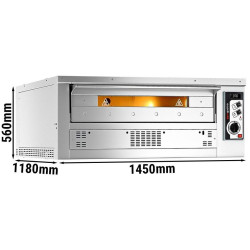 Cuptor pentru pizza pe gaz GGM Gastro PEZ630G#2 (Inox) Thumb