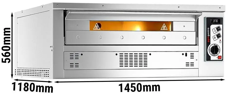 Cuptor pentru pizza pe gaz GGM Gastro PEZ630G#2 (Inox) - 5