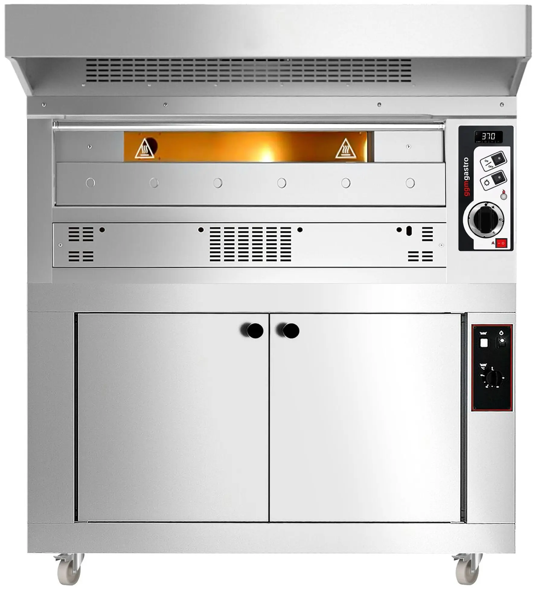 Печь для пиццы газовая GGM Gastro PEZ630G#HG (Inox) - 2