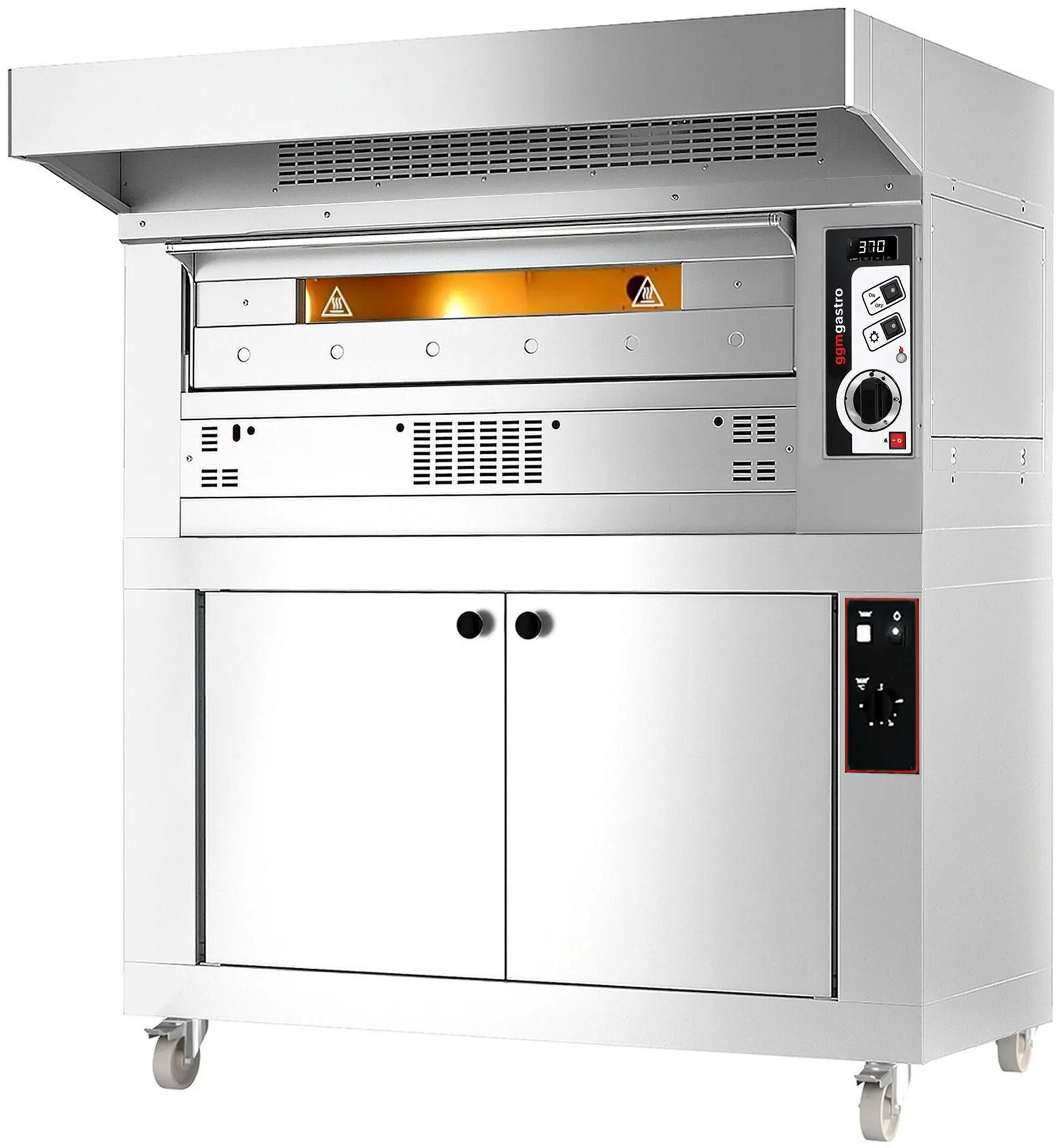 Печь для пиццы газовая GGM Gastro PEZ630G#HG (Inox) - 3