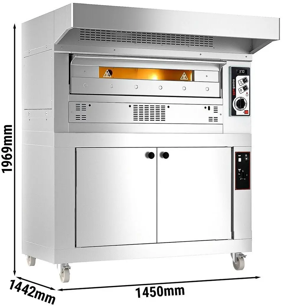 Печь для пиццы газовая GGM Gastro PEZ630G#HG (Inox) - 6