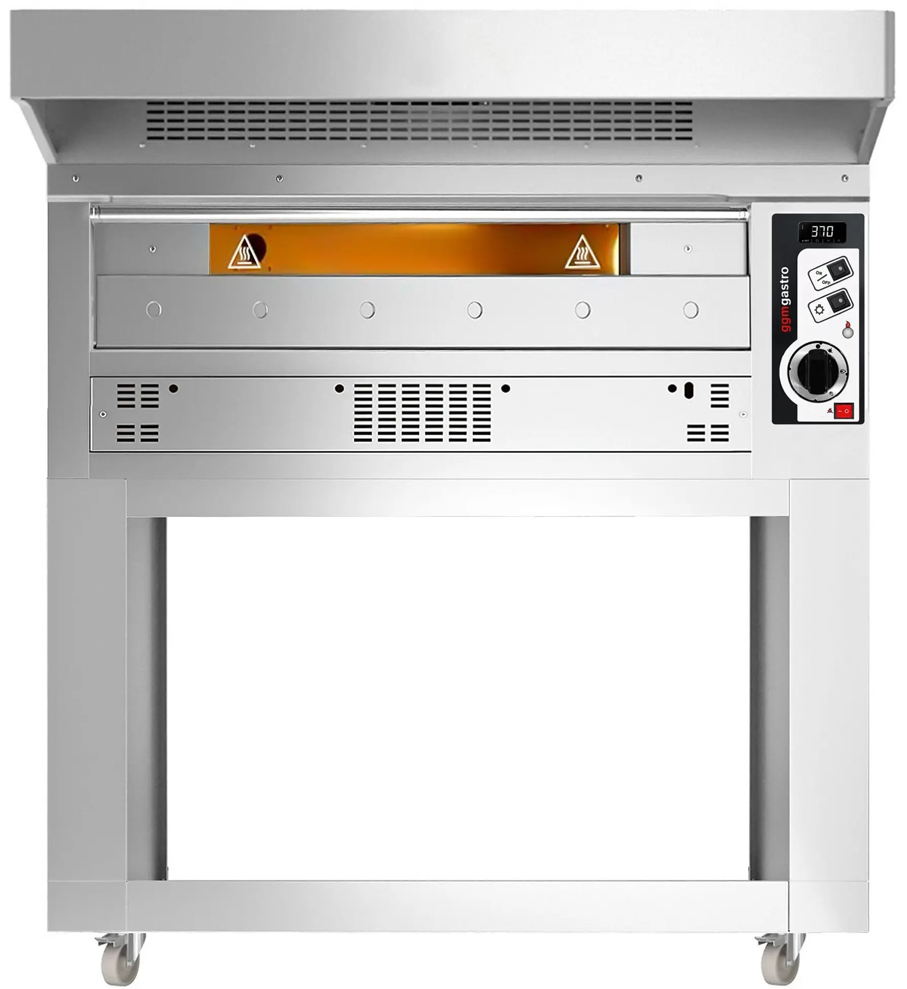 Печь для пиццы газовая GGM Gastro PEZ630G#HU (Inox) - 2