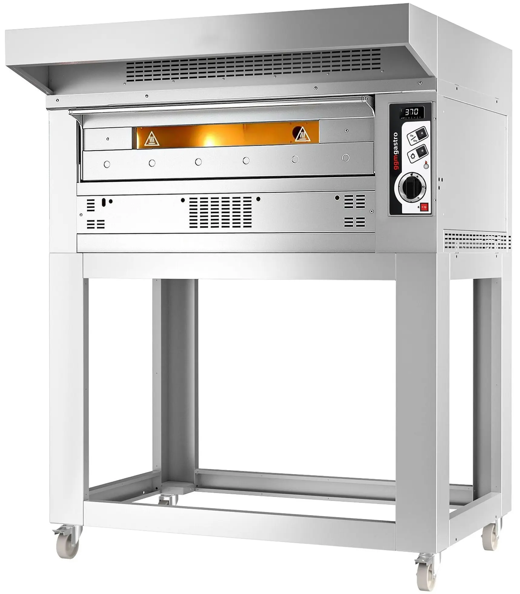 Печь для пиццы газовая GGM Gastro PEZ630G#HU (Inox) - 3