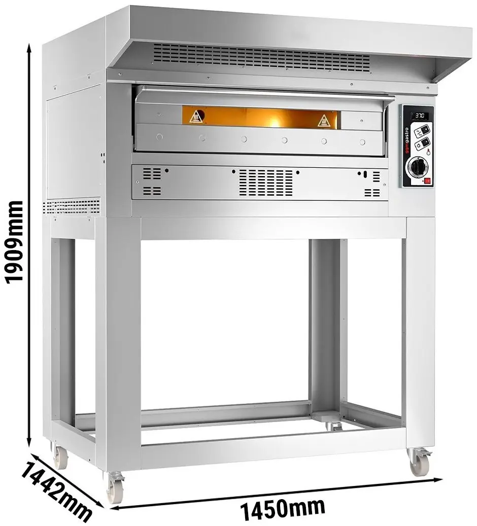 Печь для пиццы газовая GGM Gastro PEZ630G#HU (Inox) - 6