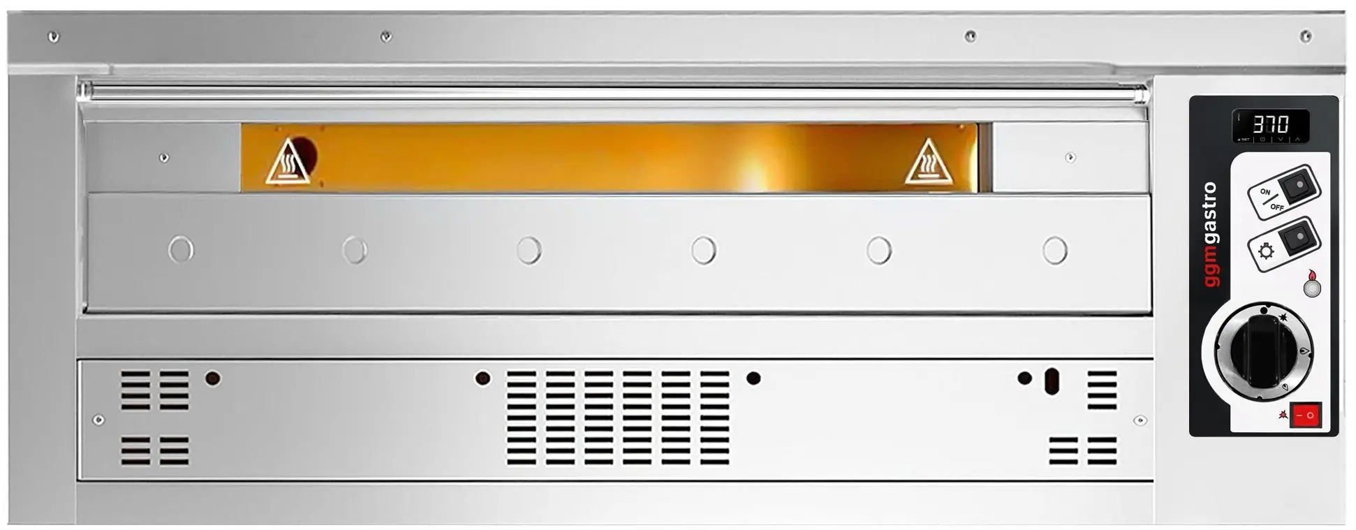 Печь для пиццы газовая GGM Gastro PEZ930G#2 (Inox) - 2