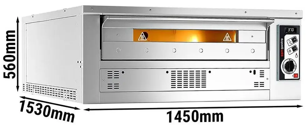 Печь для пиццы газовая GGM Gastro PEZ930G#2 (Inox) - 8