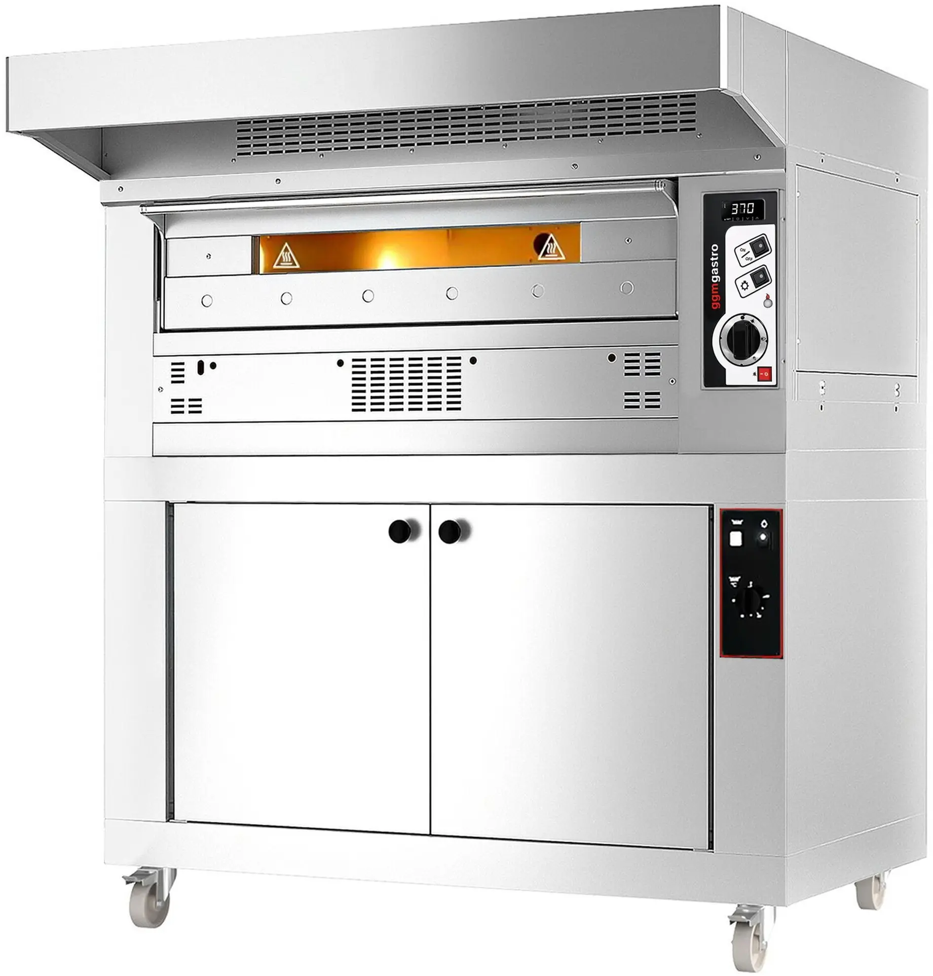 Cuptor pentru pizza pe gaz GGM Gastro PEZ930G#HG (Inox) - 3
