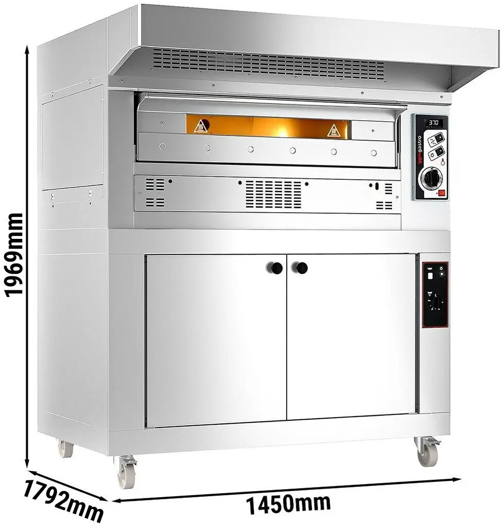 Cuptor pentru pizza pe gaz GGM Gastro PEZ930G#HG (Inox) - 8