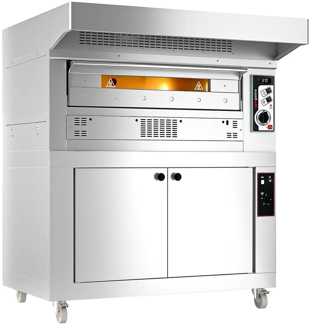 Cuptor pentru pizza pe gaz GGM Gastro PEZ930G#HG (Inox)