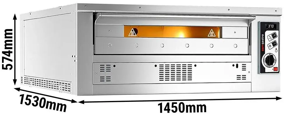 Печь для пиццы газовая GGM Gastro PEZ930G (Inox) - 8