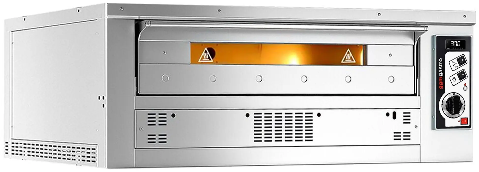 Печь для пиццы газовая GGM Gastro PEZ930G (Inox)