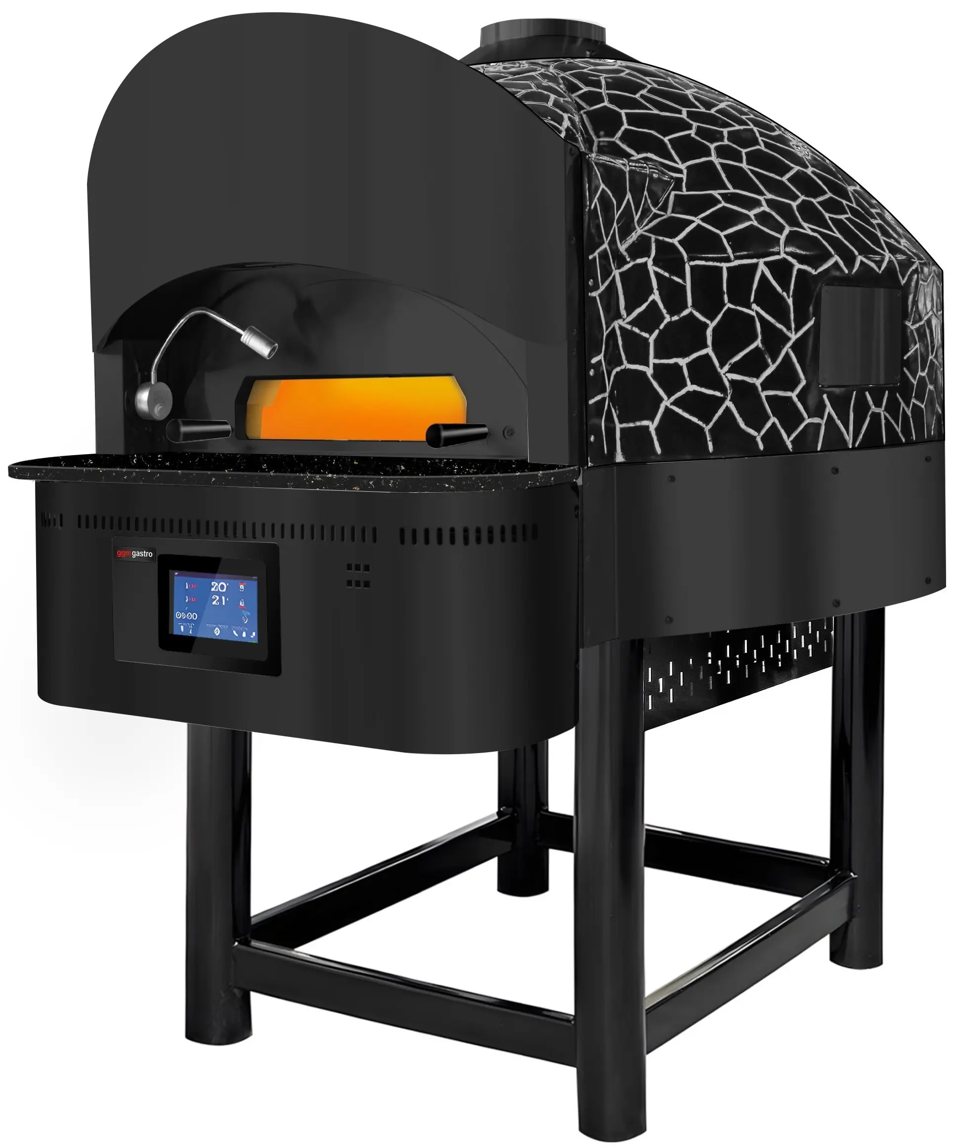 Печь для пиццы газовая GGM Gastro SPOGE9N (Black) - 3