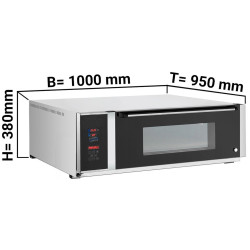Печь для пиццы GGM Gastro EOB100 (Inox/Black) Thumb