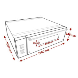 Печь для пиццы GGM Gastro EOB100 (Inox/Black) Thumb