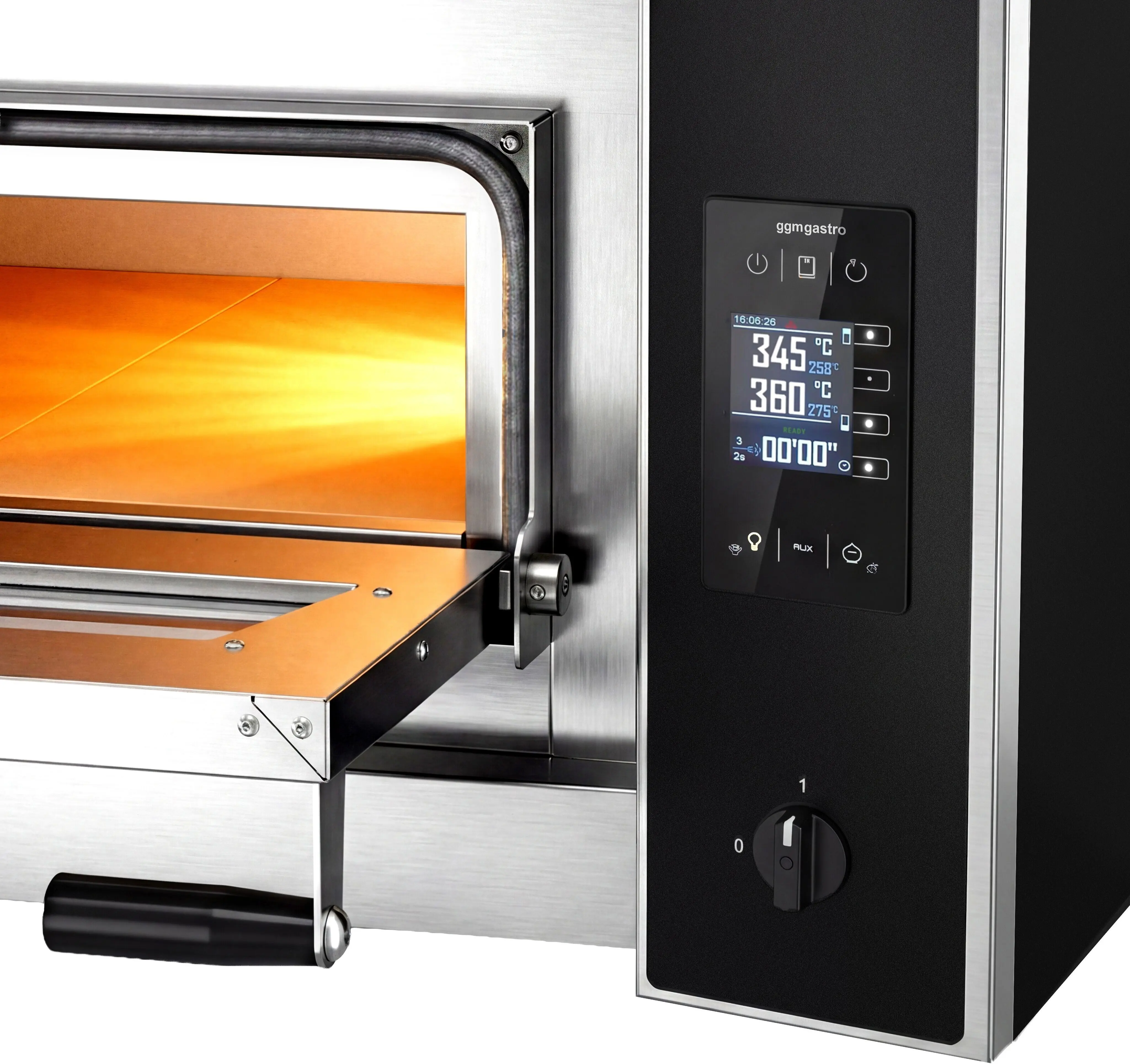 Печь для пиццы GGM Gastro PDP44TC-NB#UDP44-N (Inox/Black) - 2