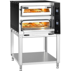 Печь для пиццы GGM Gastro PDP44TC-NB#UDP44-N (Inox/Black)