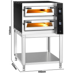 Печь для пиццы GGM Gastro PDP44TC-NB#UDP44-N (Inox/Black) Thumb