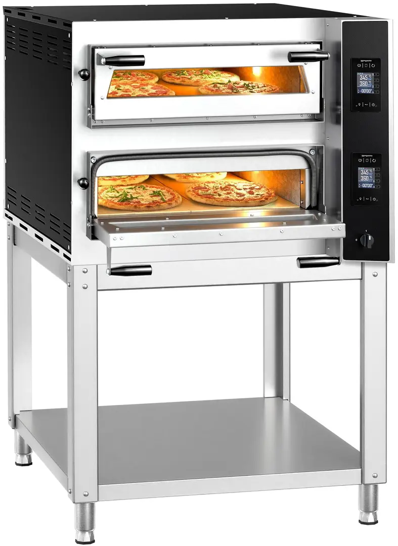 Печь для пиццы GGM Gastro PDP44TC-NB#UDP44-N (Inox/Black)