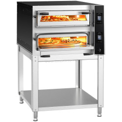 Печь для пиццы GGM Gastro PDP66TTC-NB#UDP66T-N (Inox/Black)