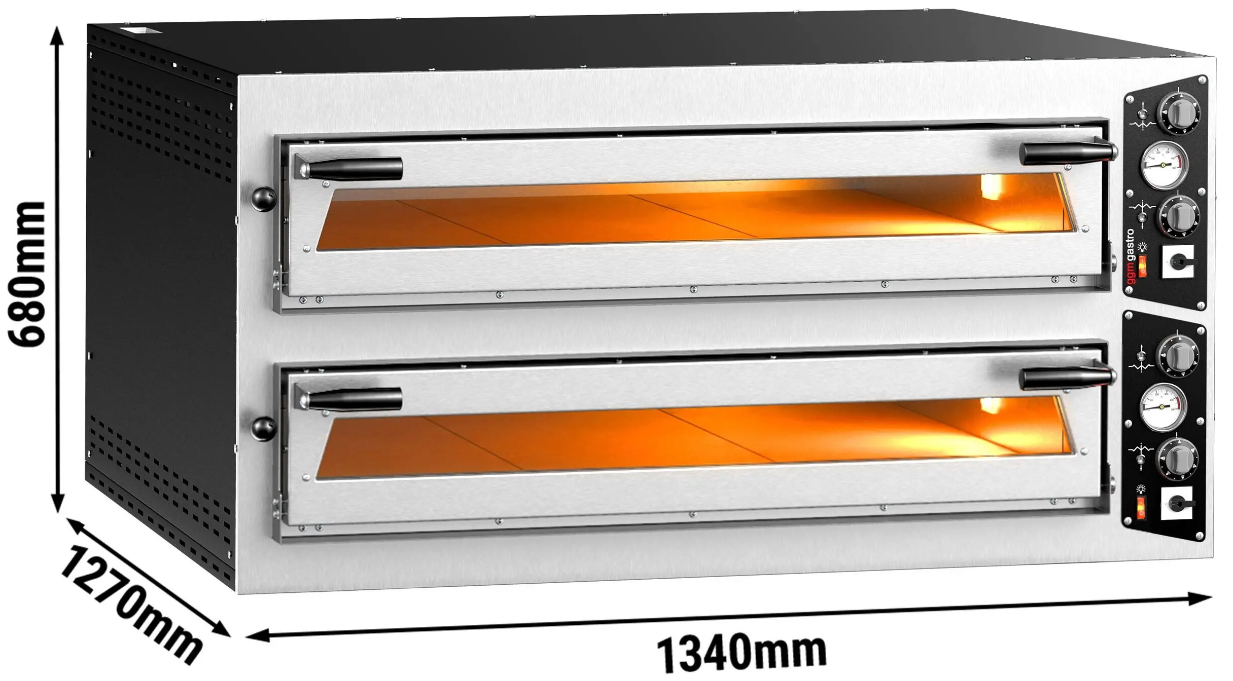 Печь для пиццы GGM Gastro PDP99 (Inox/Black) - 7