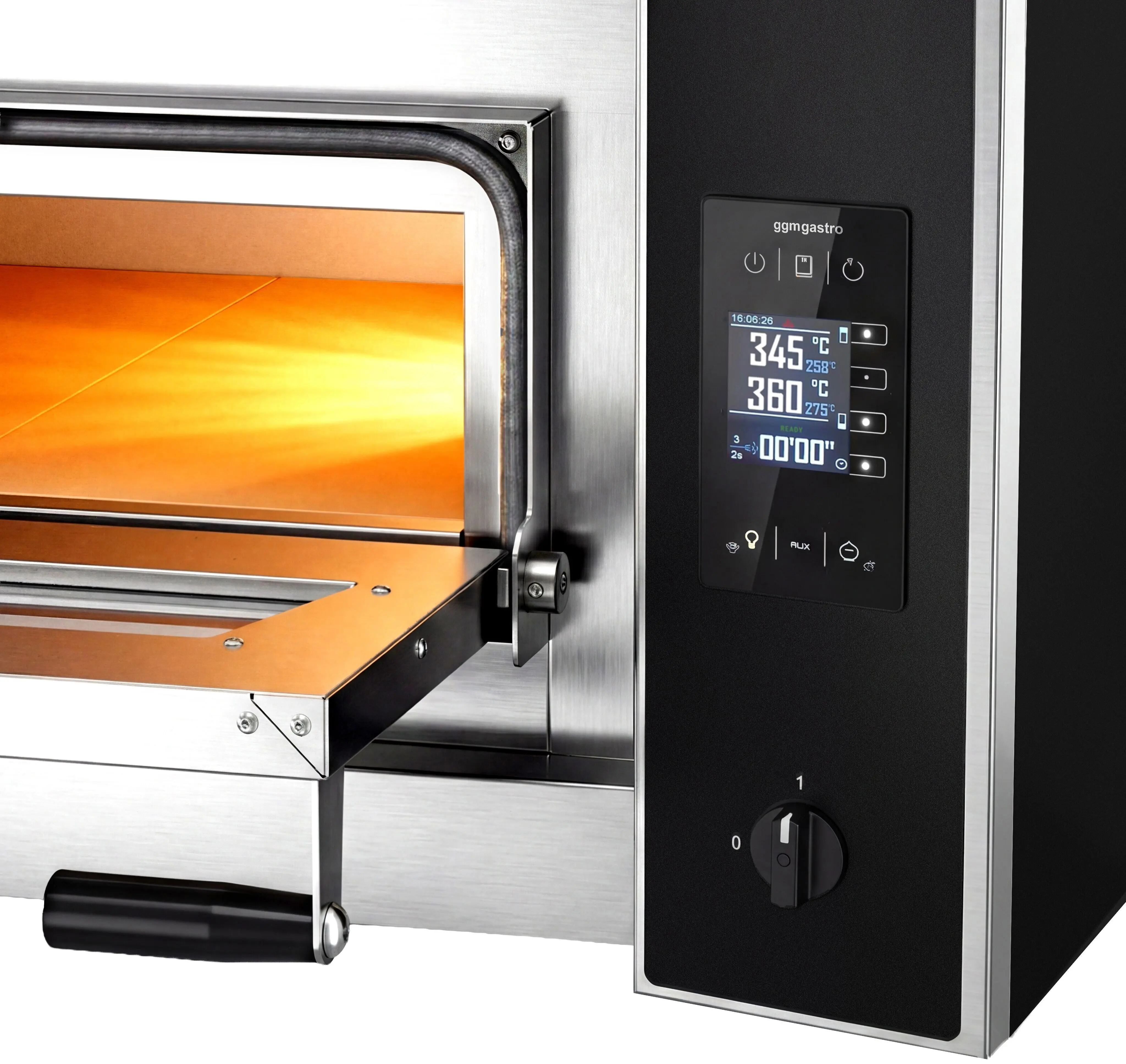 Печь для пиццы GGM Gastro PDP99TC-NB#UDP99-N (Inox/Black) - 2