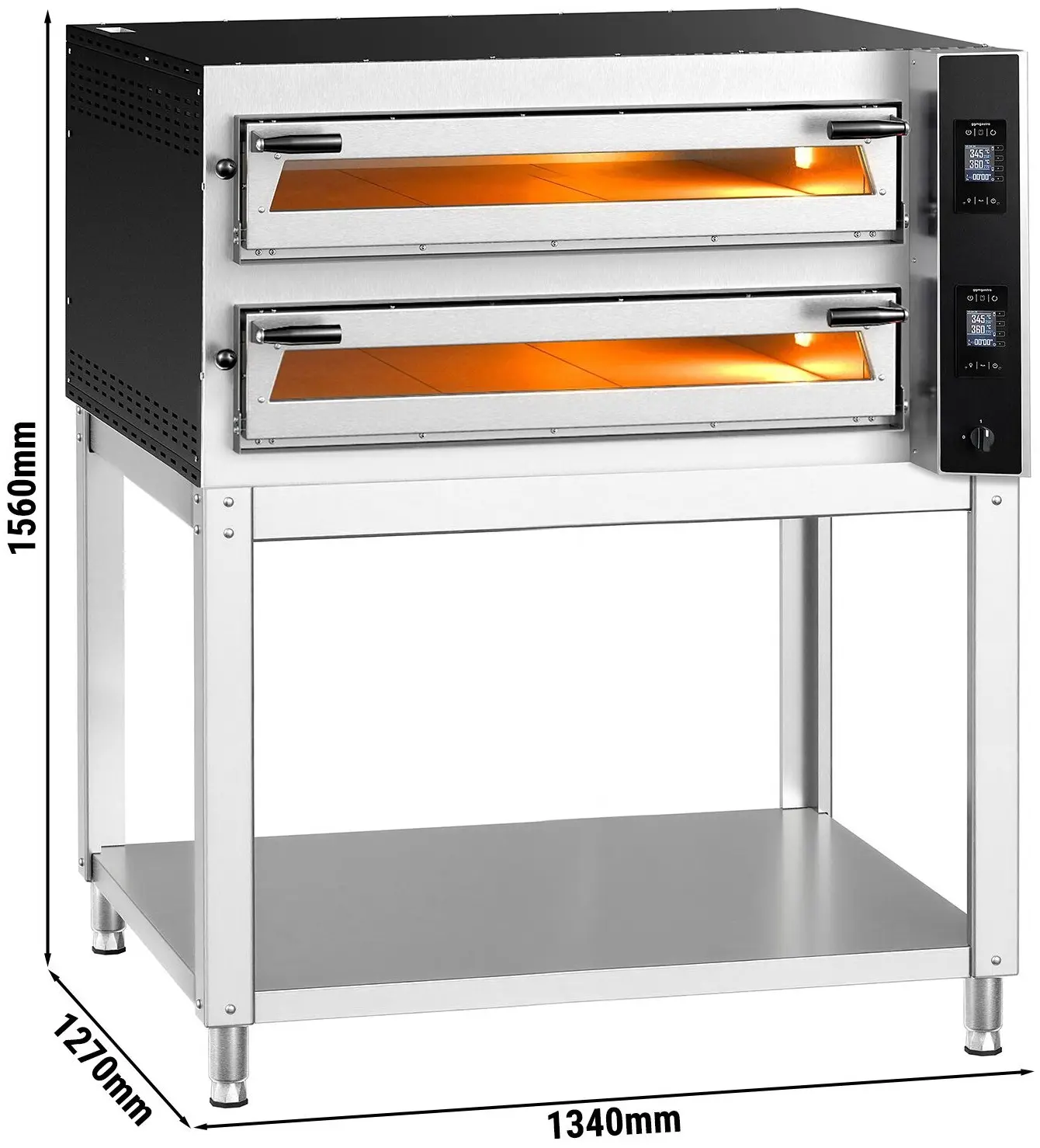 Печь для пиццы GGM Gastro PDP99TC-NB#UDP99-N (Inox/Black) - 5