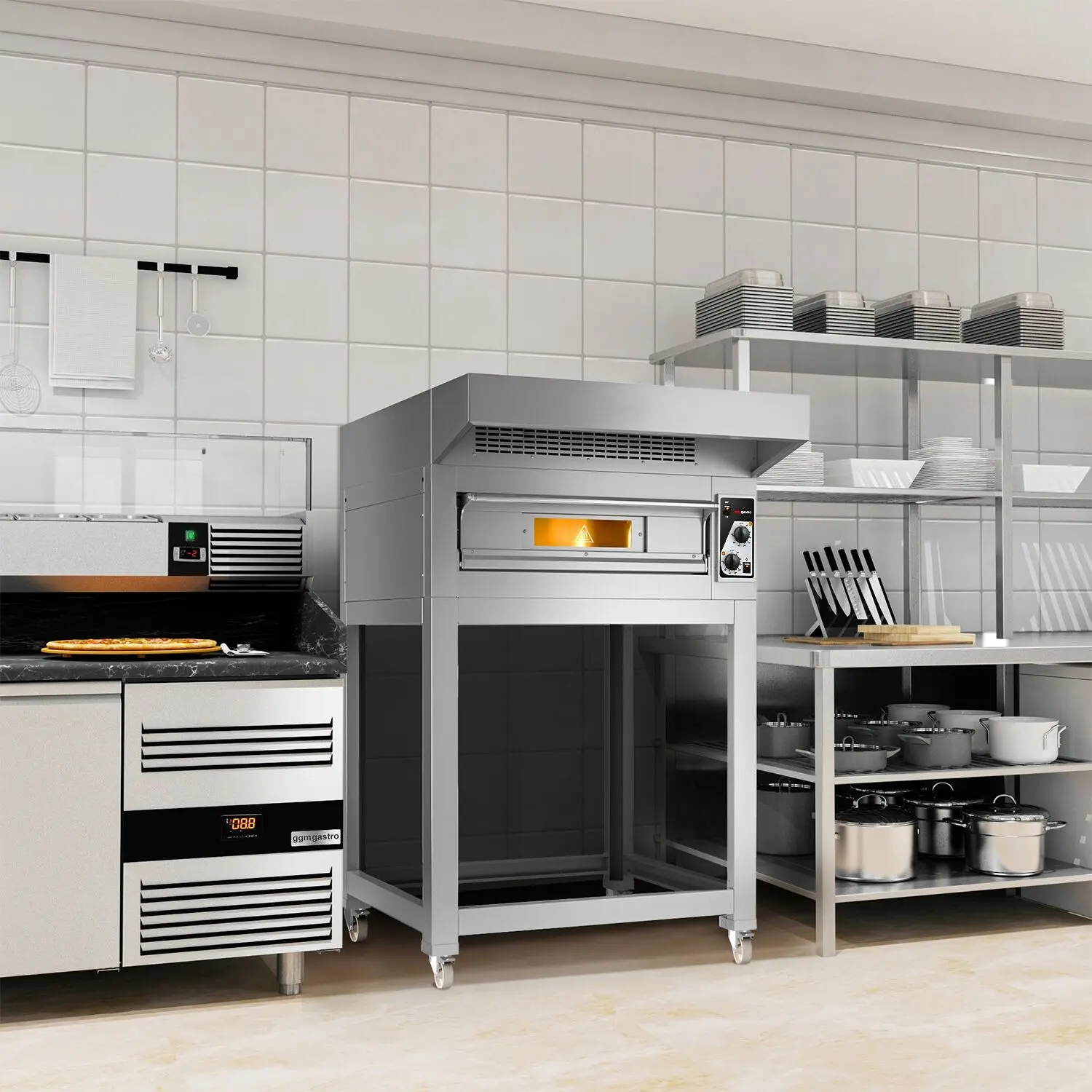 Печь для пиццы GGM Gastro PEZ430#HU (Inox) - 10