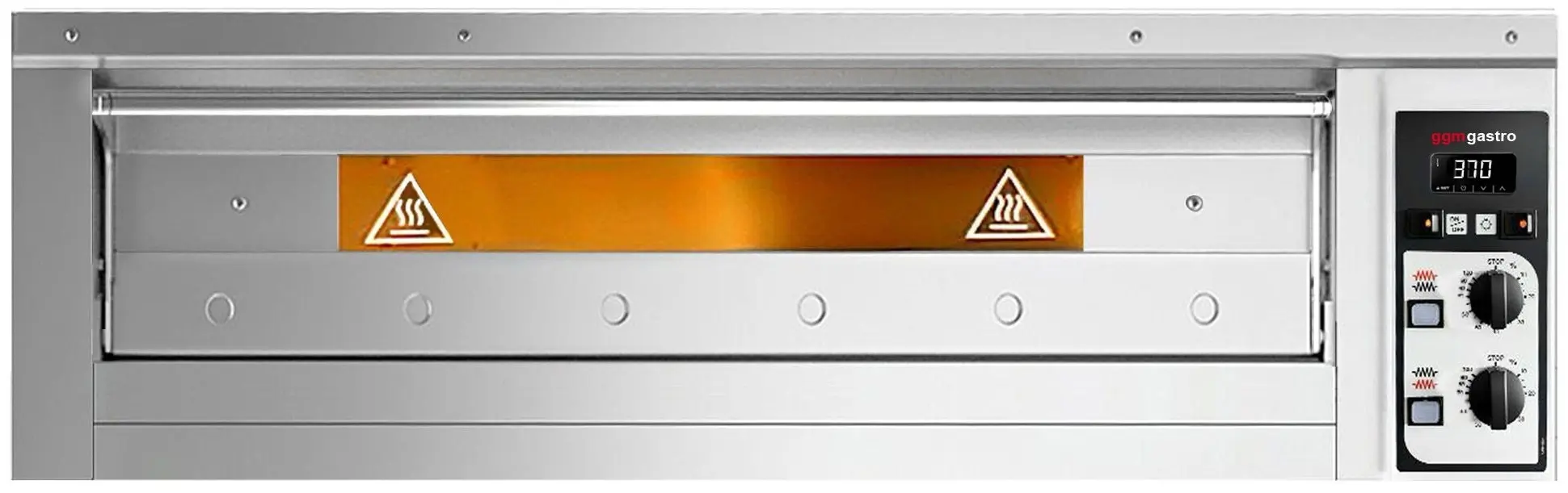 Печь для пиццы GGM Gastro PEZ630 (Inox) - 2