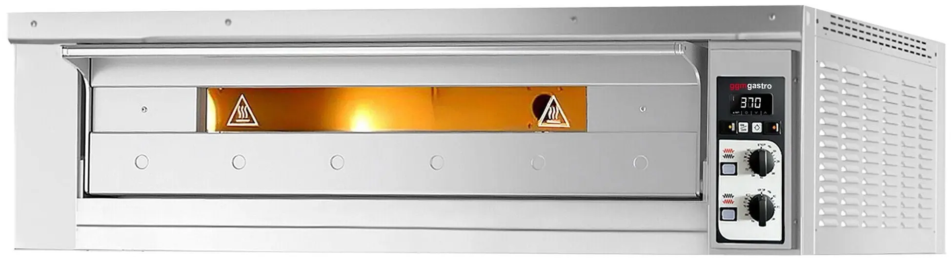Печь для пиццы GGM Gastro PEZ630 (Inox) - 3