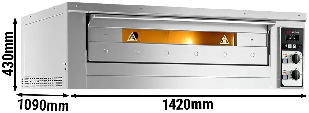 Печь для пиццы GGM Gastro PEZ630 (Inox) - 8