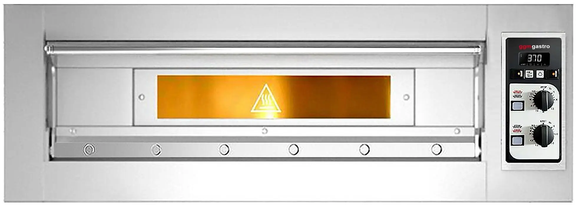 Печь для пиццы GGM Gastro PEZ930 (Inox) - 2