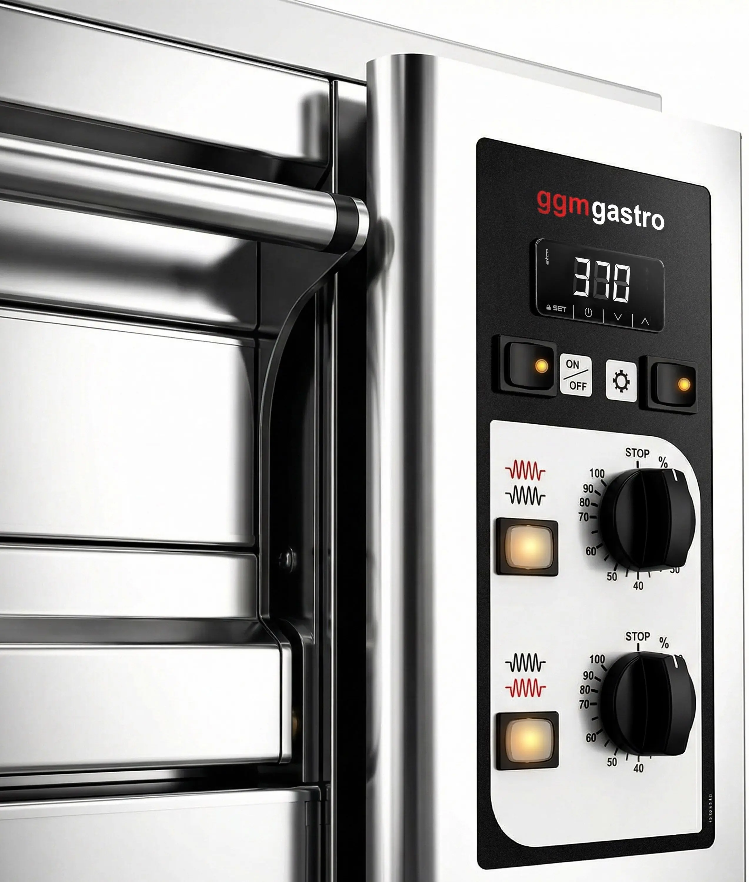 Печь для пиццы GGM Gastro PEZ930 (Inox) - 4