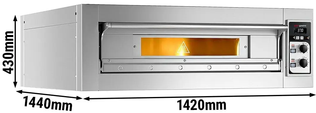 Печь для пиццы GGM Gastro PEZ930 (Inox) - 8