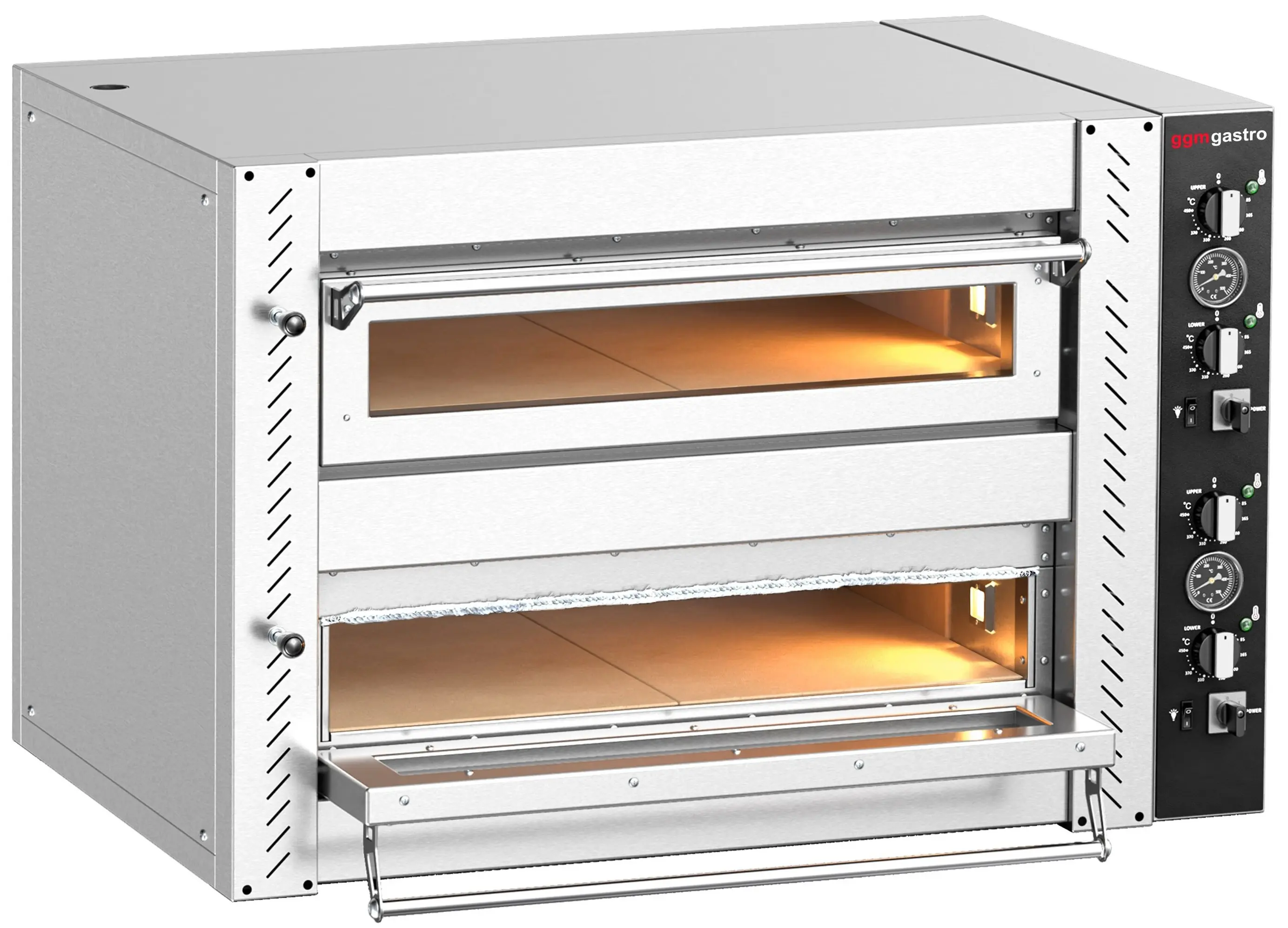 Печь для пиццы GGM Gastro POE4430VSN (Inox) - 2