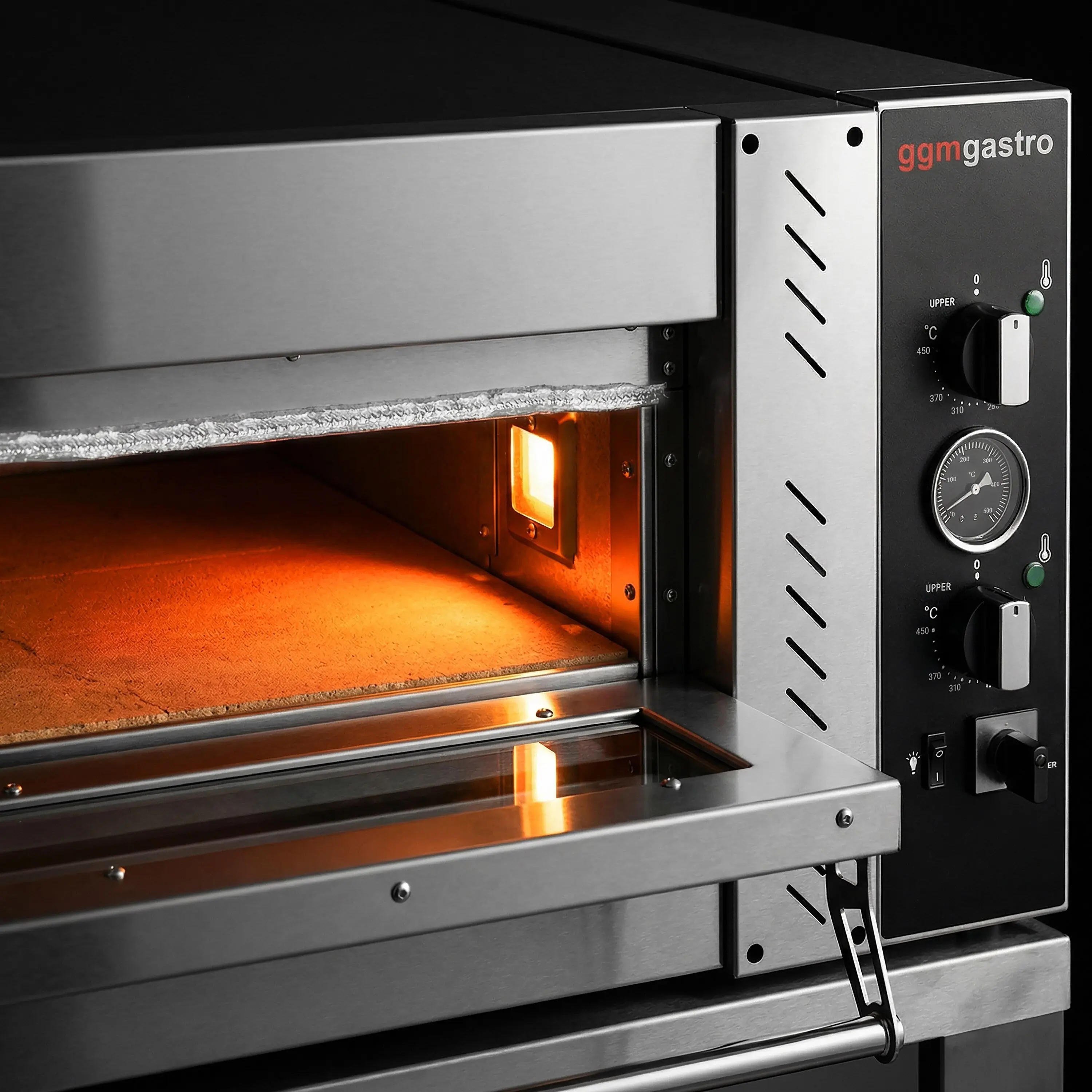 Печь для пиццы GGM Gastro POE4430VSN (Inox) - 5