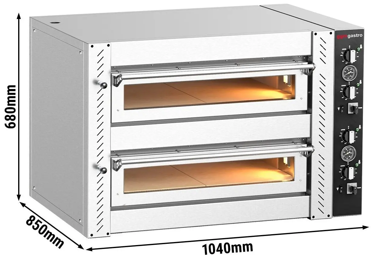 Печь для пиццы GGM Gastro POE4430VSN (Inox) - 9