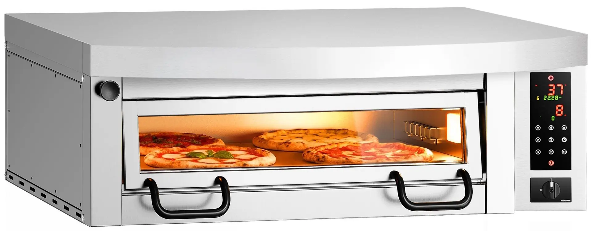 Печь для пиццы GGM Gastro POP434E#HP434 (Inox)