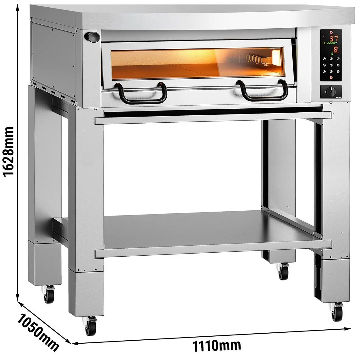 Печь для пиццы GGM Gastro POP434E#HP434#UG4 (Inox) - 6